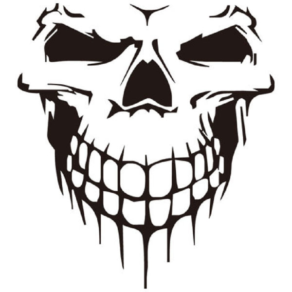 Sweet Skull Face Car Decal