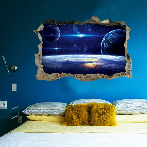 3D Galaxy Planets Wall Decor