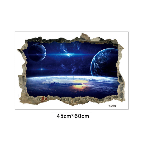 3D Galaxy Planets Wall Decor