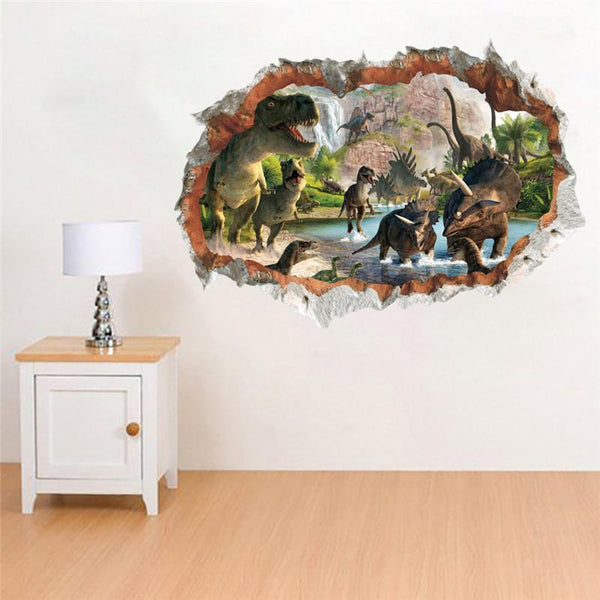 Vivid 3D Dinosaur Wall Decor