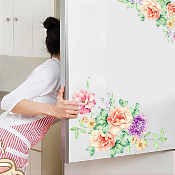 Colorful Floral Vine Decals