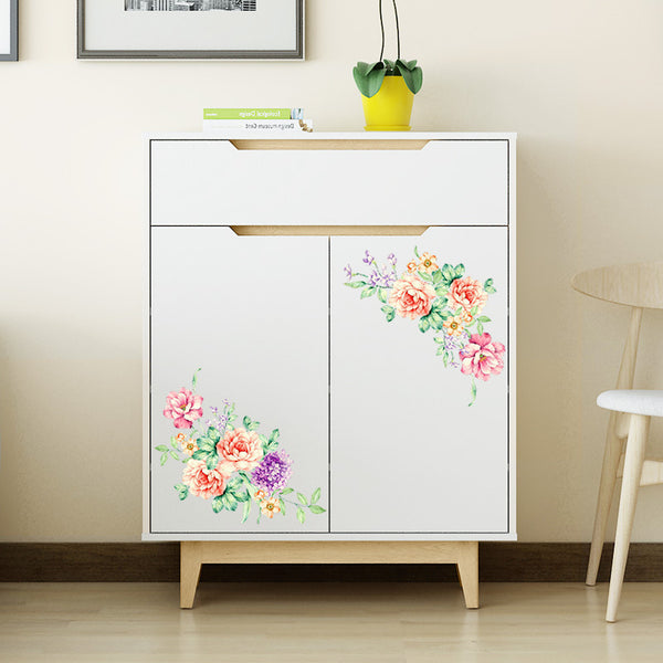 3D Colorful Flowers Wall and Fridge Decal