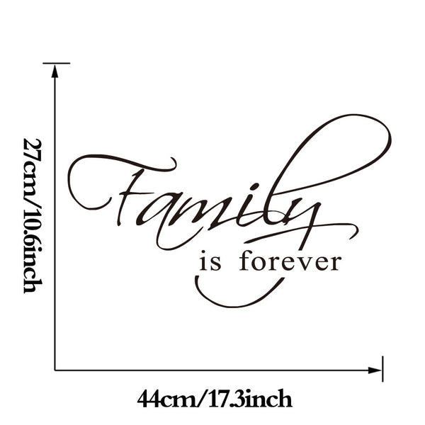 Family Is Forever Quote Decal
