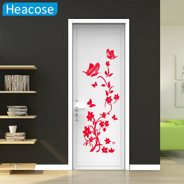 DIY Butterflies and Flowers Wall and Refrigerator Decal