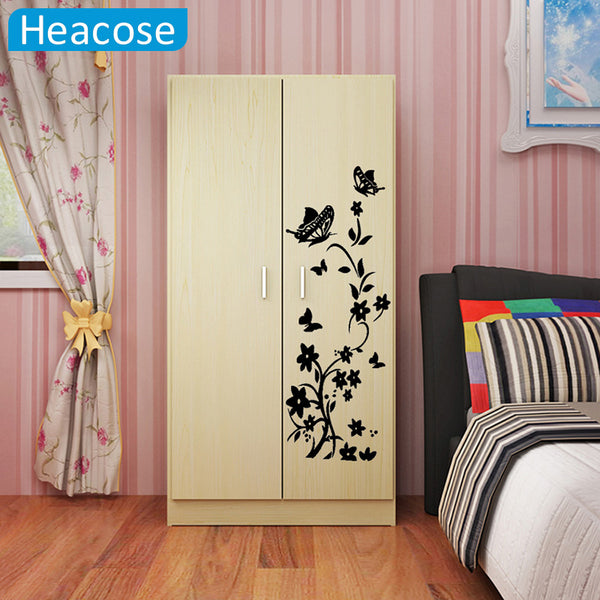 DIY Butterflies and Flowers Wall and Refrigerator Decal