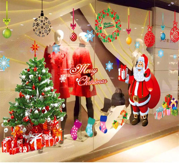 Removable Santa Claus Christmas Wall Decal