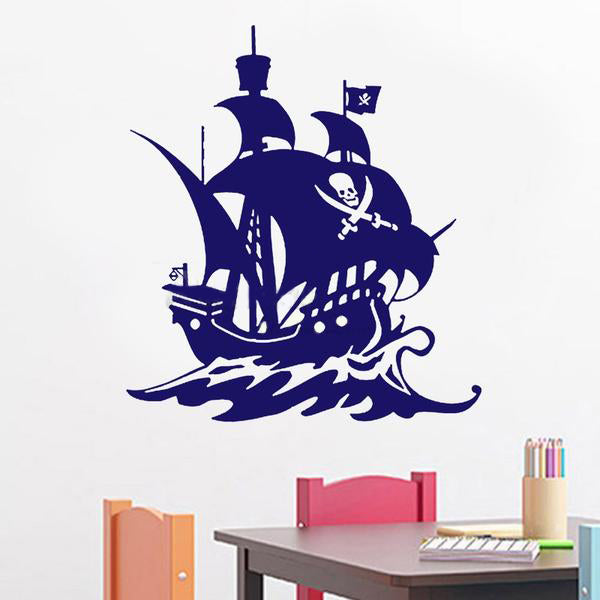 Sweet Pirate Ship Wall Decal