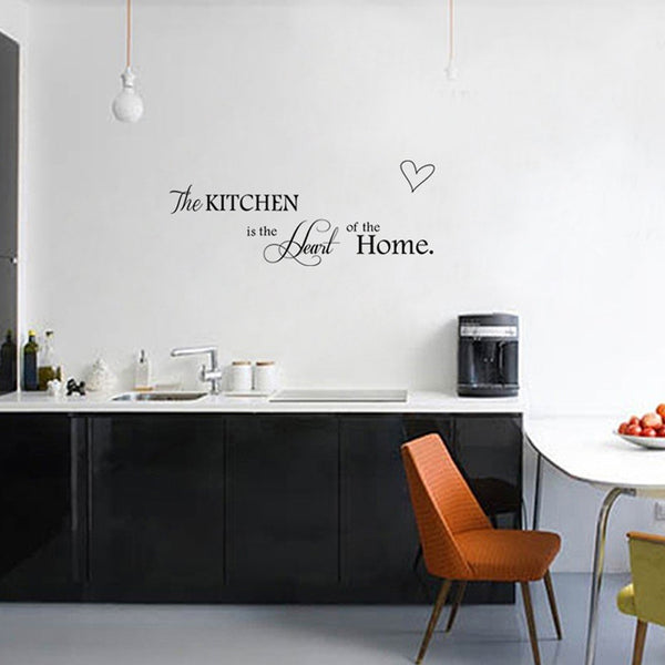 The Kitchen is Heart of Home Quote Decal