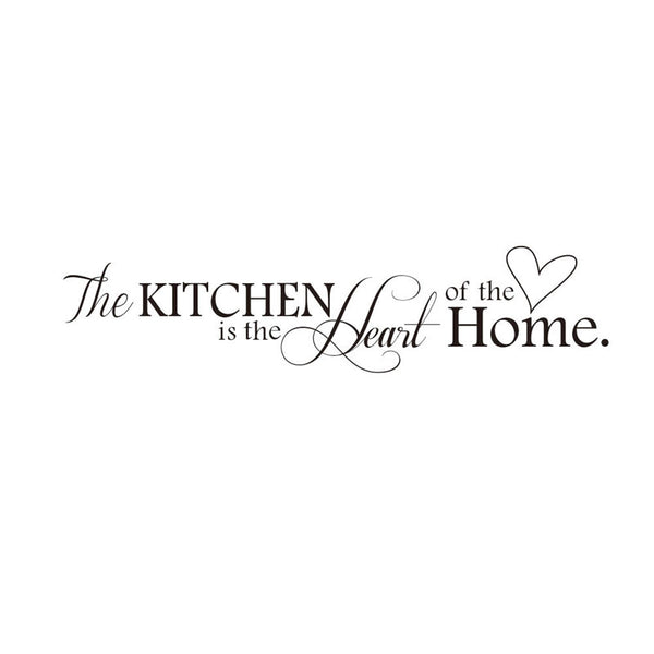 The Kitchen is Heart of Home Quote Decal