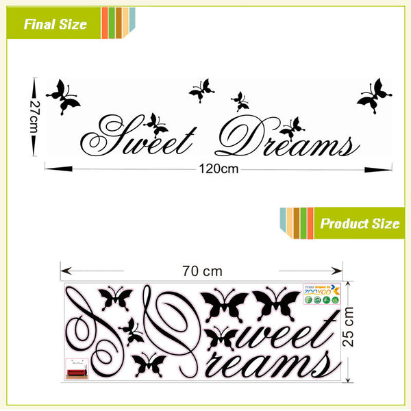 Sweet Dreams Quote Decal