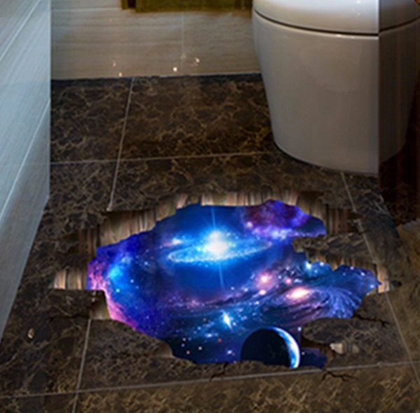 3D Milky Way Ceiling Floor Decal
