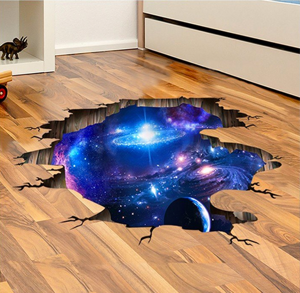 3D Milky Way Ceiling Floor Decal