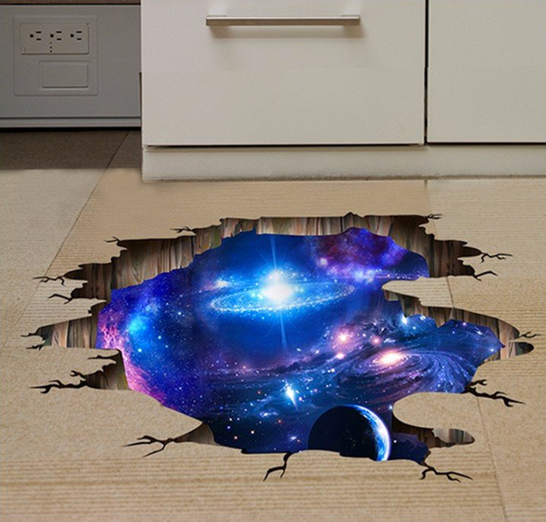 3D Milky Way Ceiling Floor Decal