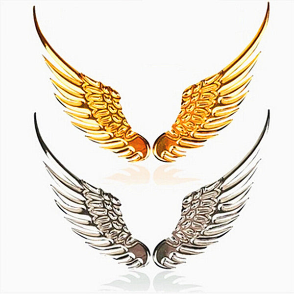 3D Metal Wings Car Decal