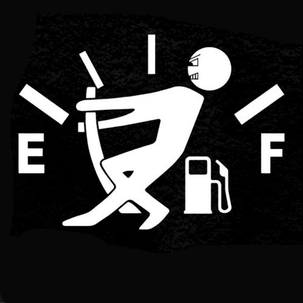 Funny Fuel Gauge Decal