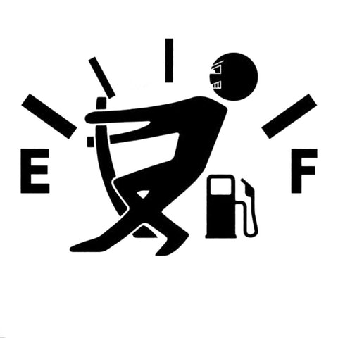 Funny Fuel Gauge Decal