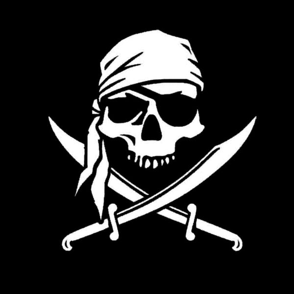 Stylish Pirate Skull Car Stickers