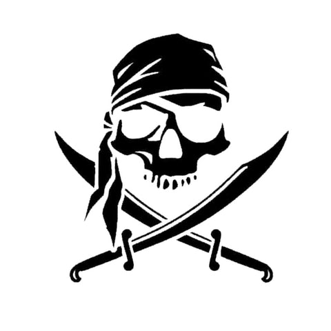 Stylish Pirate Skull Car Stickers