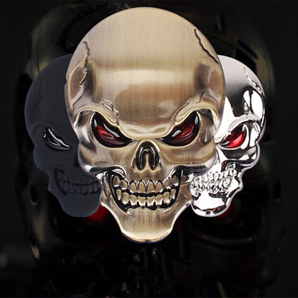 Sweet 3D Skull Styling Decal