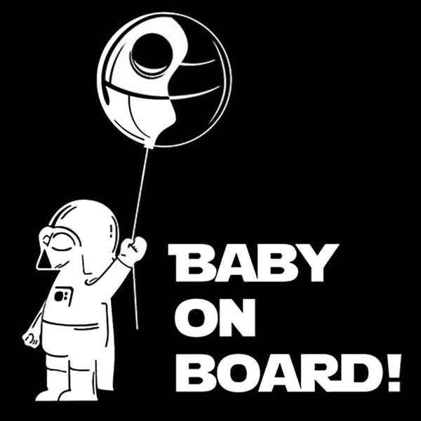 Fun Darth BABY ON BOARD Car Decal