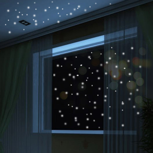 Glow In The Dark Circular Star Decals