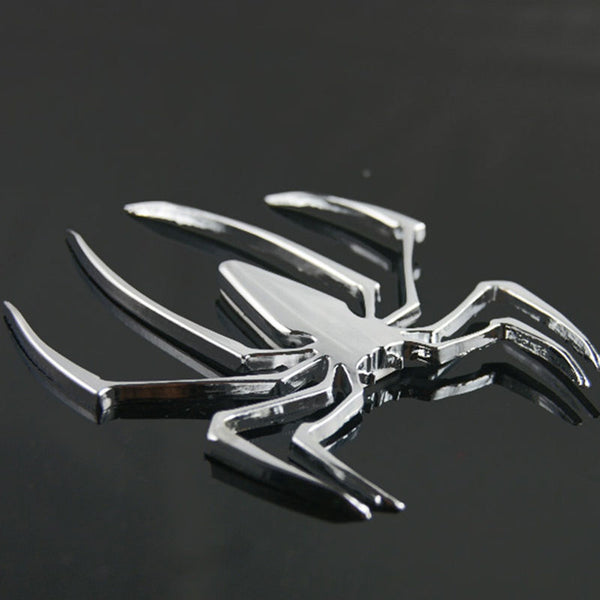 3D Stainless Steel Spider Decal