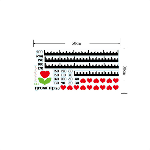 Fun Growth Chart Decals