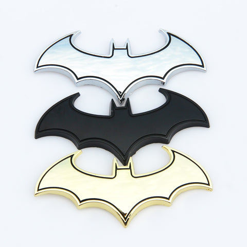 Sweet 3D Metal Bat Car Decals