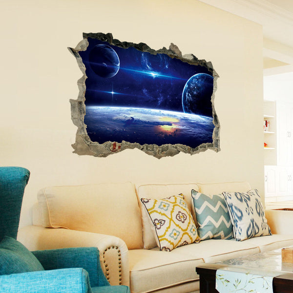 3D Galaxy Planets Wall Decor