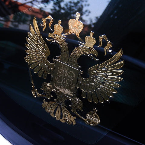 Coat of Arms of Russia Metal Decal