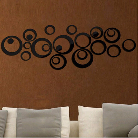 3D DIY Acrylic Reflective Wall Decals