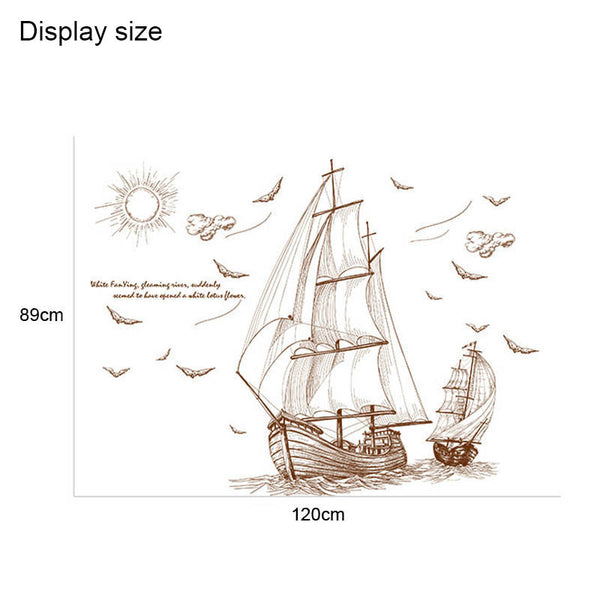 Sailing Pirate Ship Wall Art