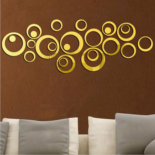 3D DIY Acrylic Reflective Wall Decals