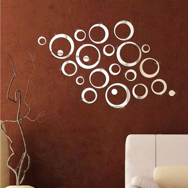 3D DIY Acrylic Reflective Wall Decals