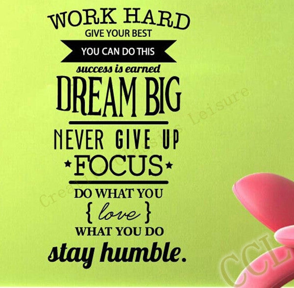 Dream Big Inspirational Message