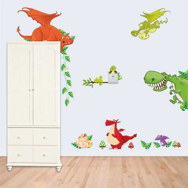 Cute Jungle Forrest Animal Theme DIY Wall Decal