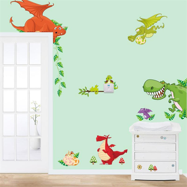 Cute Jungle Forrest Animal Theme DIY Wall Decal