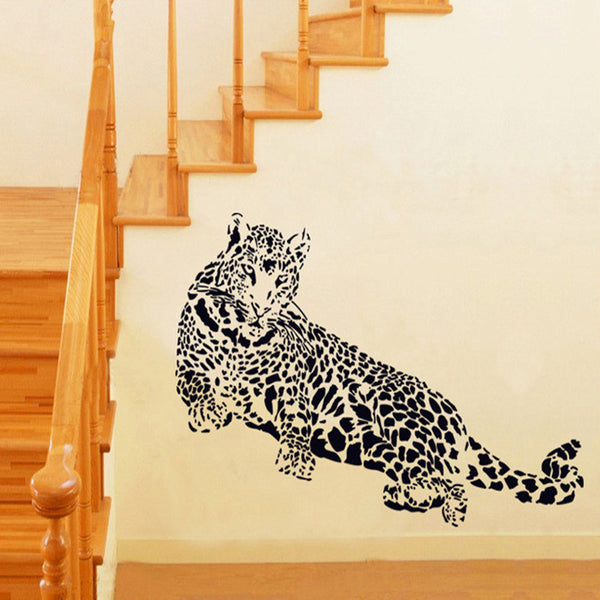 3D Leopard Wall Decal