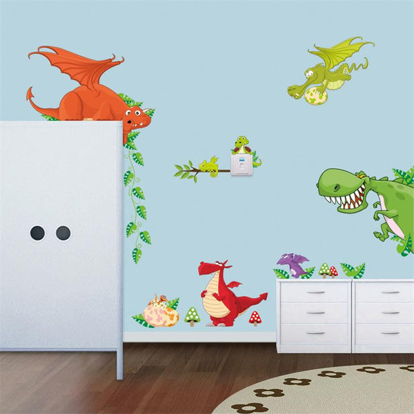 Cute Jungle Forrest Animal Theme DIY Wall Decal