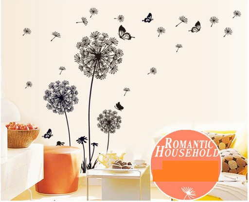 Beautiful Butterfly Dandelion 3D Wall Art