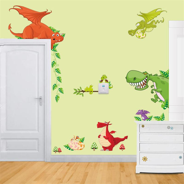 Cute Jungle Forrest Animal Theme DIY Wall Decal