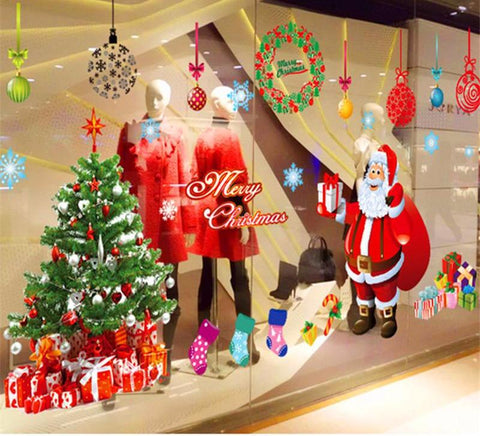 Removable Santa Claus Christmas Wall Decal