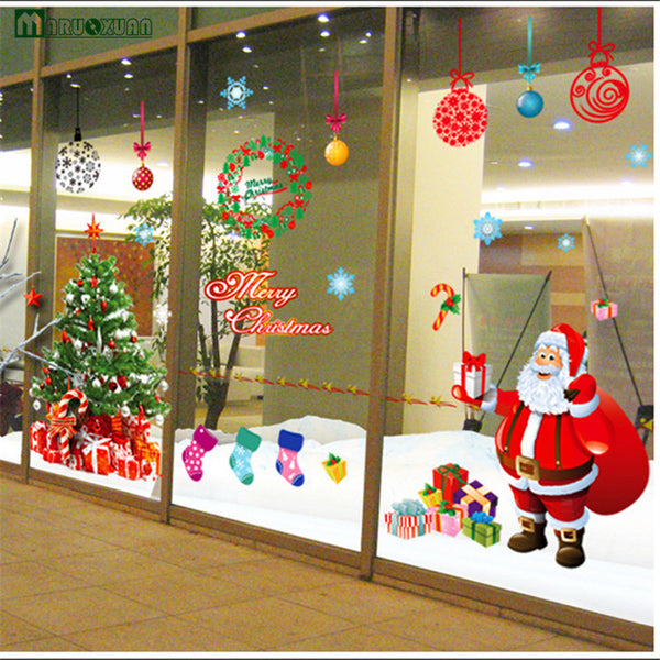 Removable Santa Claus Christmas Wall Decal