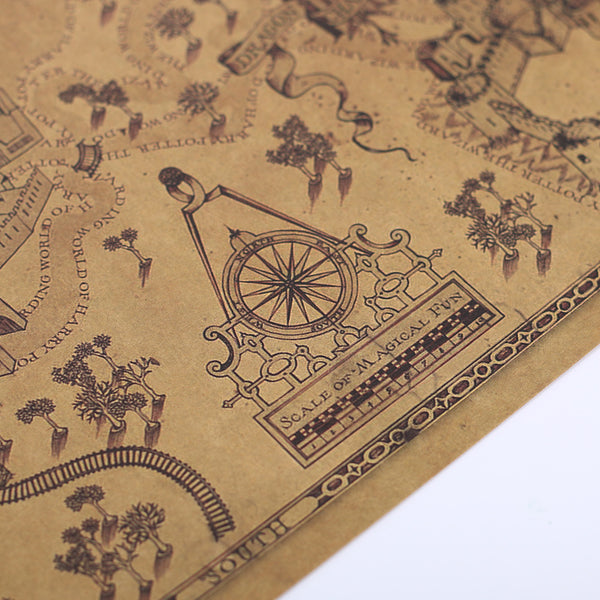 Harry Potter Map of The Wizard World Wall Decor