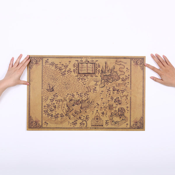 Harry Potter Map of The Wizard World Wall Decor