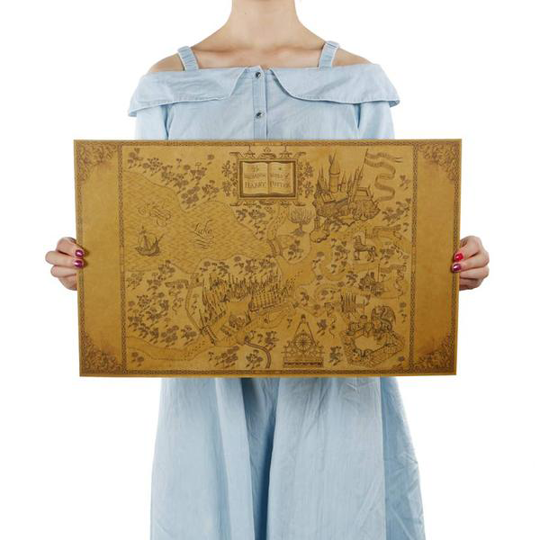 Harry Potter Map of The Wizard World Wall Decor