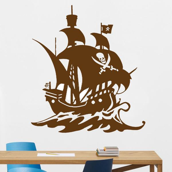 Sweet Pirate Ship Wall Decal