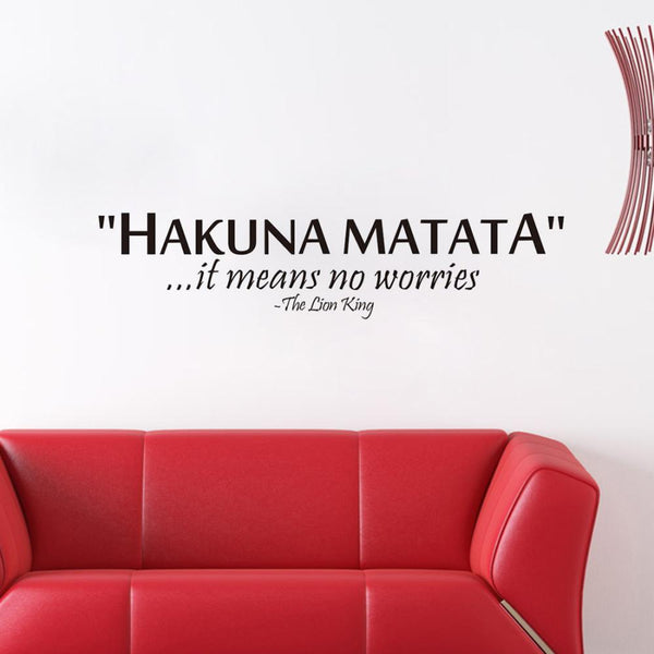 Hakuna Matata Wall Decal