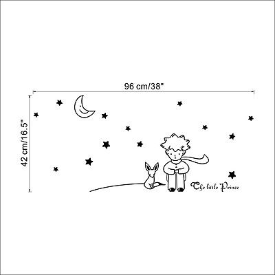 The Little Prince Moon Stars Wall Decal
