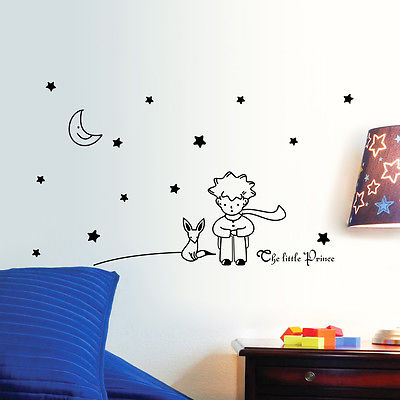 The Little Prince Moon Stars Wall Decal